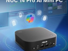 华硕推NUC 14 PRO AI MINI迷你主机，搭载酷睿Ultra处理器