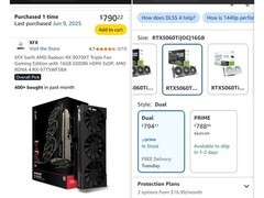 AMD高端显卡RX 9070 XT与NVIDIA中端RTX 5060 Ti价格倒挂，仅差5美元