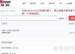 新网域名注册指南