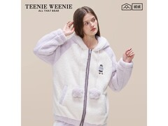 TEENIE WEENIE小熊刺绣加厚睡衣套装