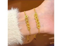 爆款金色五帝钱手链热卖！到手仅39.9元速抢