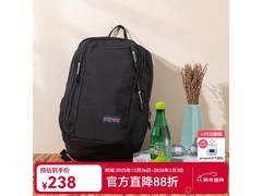 JANSPORT双肩包25L大容量黑色款