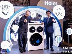 海尔三筒洗衣机泰国上市，001号用户现场交付