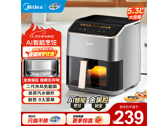 美的5L空气炸锅，到手仅178元