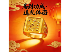 专柜正品马到成功戒指上市，到手价仅99.9元！