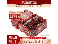京溢鲜4J智利进口车厘子，满减优惠，多地次日达！