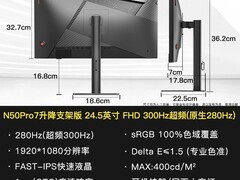SANC N50Pro7 280Hz电竞显示器促销