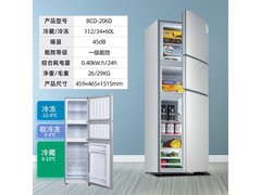 志高206L双门冰箱670元