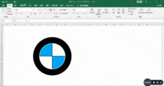 Excel绘制宝马车标教程
