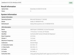 AMD锐龙9 9950X3D2首测曝光：双3D缓存架构性能提升