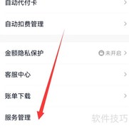 QQ钱包服务管理设置入口