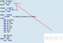 汇编语言变量设置方法
