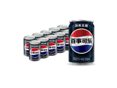 夏日特惠！百事可乐200ml无糖迷你罐10听整箱仅18.9元