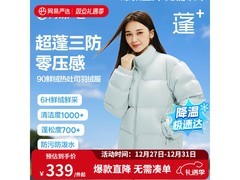 网易严选热吐司Pro羽绒服晚八点五折299