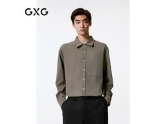 GXG男士棕灰翻领衬衫活动价109元