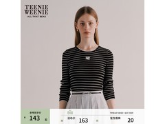 TEENIE WEENIE学院风黑色针织打底衫5折！