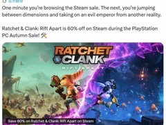 瑞奇与叮当：时空跳转Steam限时6折，索尼PC移植计划再升温