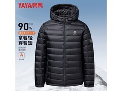 鸭鸭2025秋冬男士黑羽绒服5折115元