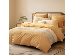 水星家纺纯棉磨毛四件套领券5折仅129元