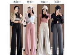 绵阔腿直筒裤24.9元