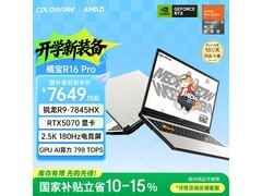 COLORFIRE橘宝R16 Pro游戏本低至7142元