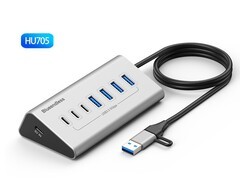 蓝硕USB拓展坞HUB，活动价84.1元！