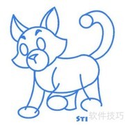简笔画教程：卡通花猫轻松画