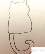 花猫简笔画教程