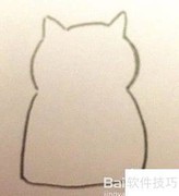 花猫简笔画教程