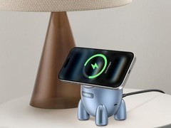 绿联推火箭造型25W二合一无线充电器