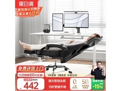 黑白调HDNY132人体工学椅441元抢