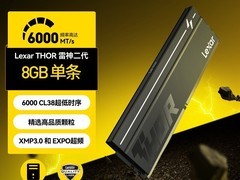 雷克沙雷神二代8GB DDR5内存立省100元