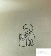 环保小卫士简笔画教程