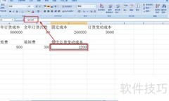 EXCEL计算订货变动成本