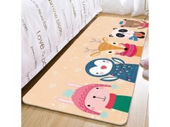 KAYE卡通床边地毯19元抢