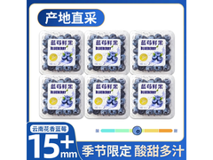 旭霁云南花香蓝莓6盒装，满99减10仅89.9元！