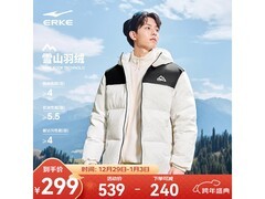 鸿星尔克四防羽绒服京东拍2享低价