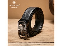 SHERIDAN真皮自动扣腰带49元抢