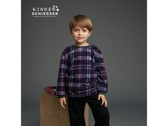 舒雅男童毛绒格子家居服套装京东5折