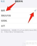 苹果默认显示拨打号码