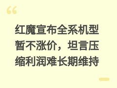 红魔宣布全系机型暂不涨价，坦言压缩利润难长期维持