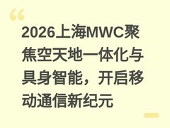 2026上海MWC聚焦空天地一体化与具身智能，开启移动通信新纪元