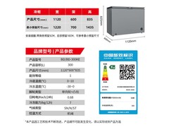 星星300L单温冰柜直降234元