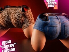 玩家自发设计GTA6露西娅主题手柄引热议，豹纹与牛仔双版本亮相