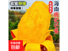 海南贵妃芒带箱2斤试吃装，原价7.99元满减后5.99元