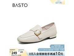 百思图小羊皮乐福鞋229元