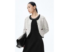 太平鸟条纹开衫A1EDE1328直降200