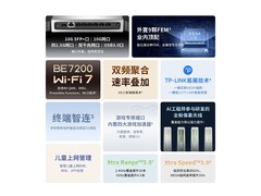 TP-LINK BE7200 WiFi7电竞路由器