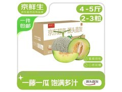 京鲜生海南蜜蜂授粉网纹蜜瓜，满99折，到手21.9元包邮