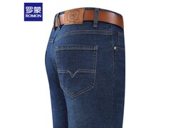 罗蒙2025秋冬男士加绒牛仔裤低至59元